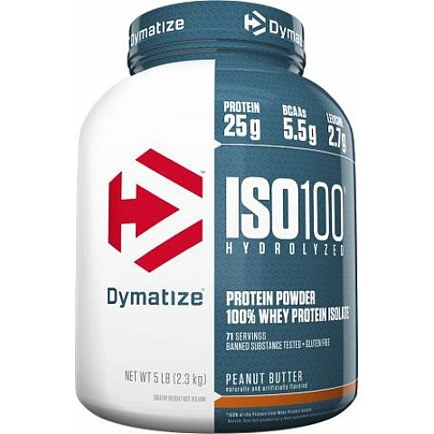 אבקת חלבון איזו 100 דיימטייז ISO100 Hydrolyzed בטעם חמאת בוטנים 2.3 ק"ג - מבית Dymatize Nutrition אבקת חלבון איזו 100 דיימטייז ISO100 Hydrolyzed בטעם חמאת בוטנים 2.3 ק"ג - מבית Dymatize Nutrition
