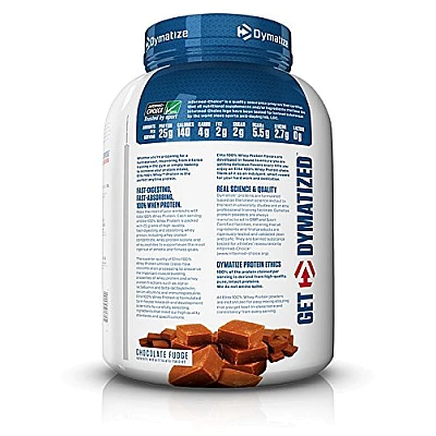 אבקת חלבון וואי אליט דיימטייז Whey Elite בטעם פאדג' שוקולד 2.3 ק"ג - מבית Dymatize Nutrition