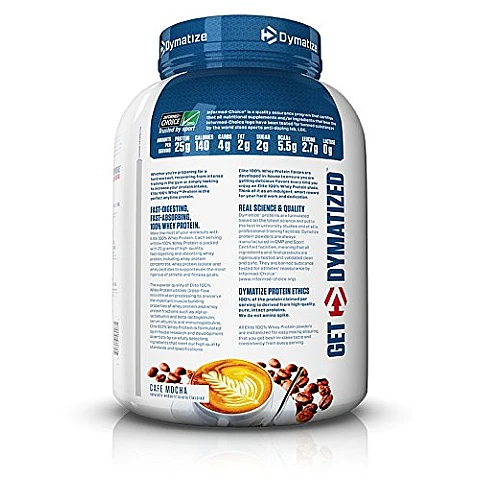 אבקת חלבון וואי אליט דיימטייז Whey Elite בטעם קפה מוקה 2.27 ק"ג - מבית Dymatize Nutrition אבקת חלבון וואי אליט דיימטייז Whey Elite בטעם קפה מוקה 2.27 ק"ג - מבית Dymatize Nutrition