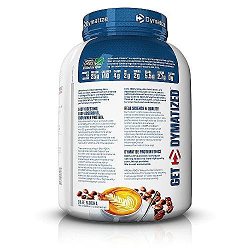 אבקת חלבון וואי אליט דיימטייז Whey Elite בטעם קפה מוקה 2.27 ק"ג - מבית Dymatize Nutrition