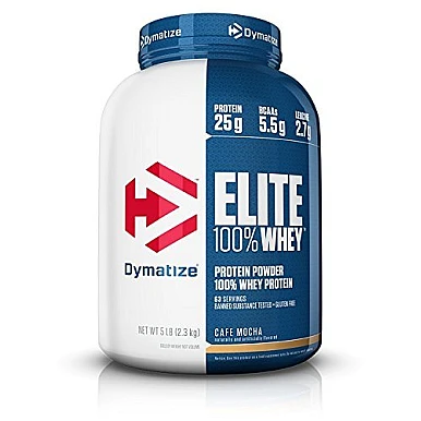 לקנות אבקת חלבון וואי אליט דיימטייז Whey Elite בטעם קפה מוקה 2.27 קג - מבית Dymatize Nutrition במחיר זול