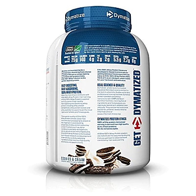 אבקת חלבון וואי אליט דיימטייז Whey Elite בטעם קרם עוגיות  2.27 ק"ג - מבית Dymatize Nutrition