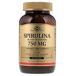 ספירולינה 750 מ"ג סולגאר - 250 טבליות מבית SOLGAR