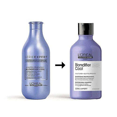 לוריאל סרי אקספרט שמפו מנטרל לבלונד קר בלונדיפייר קול 300 מ"ל - מבית L'Oréal Professionnel