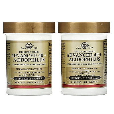 פרוביוטיקה סולגארנוסחת אסידופילוס מתקדמת + 40 - 120 כמוסות - מבית SOLGAR