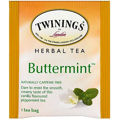 טווינינגס תה צמחים חמאה נענע 20 שקיקי - מבית Twinings