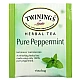 טווינינגס תה צמחים מנטה טהורה נטול קפאין 50 שקיקי - מבית Twinings
