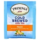 טווינינגס תה קר חליטה קרה ותה שחור Cold Brewed Iced Tea לא ממותק בטעם אפרסק 20 שקיקי - מבית Twinings