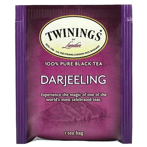 תה הודי טווינינגס דארג'ילינג Darjeeling בשקיות 20 יחידות - מבית Twinings תה הודי טווינינגס דארג'ילינג Darjeeling בשקיות 20 יחידות - מבית Twinings