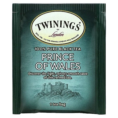 תה טווינינגס הנסיך וויילס Prince of Wales בשקיות 20 יחידות - מבית Twinings תה טווינינגס הנסיך וויילס Prince of Wales בשקיות 20 יחידות - מבית Twinings