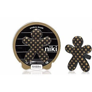 מטהר אוויר לרכב NIKI בניחוח עדין - אמבר מאסק -מבית Mr & Mrs Fragrance