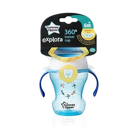 כוס 360 ללמוד שתייה מכוס 6+ בנים 230 מ"ל - אקספלורה טומי טיפי - מבית Tommee Tippee כוס 360 ללמוד שתייה מכוס 6+ בנים 230 מ"ל - אקספלורה טומי טיפי - מבית Tommee Tippee