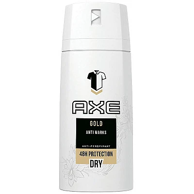 אקס דאודורנט ספריי גוף גבר דרי גולד - מבית AXE