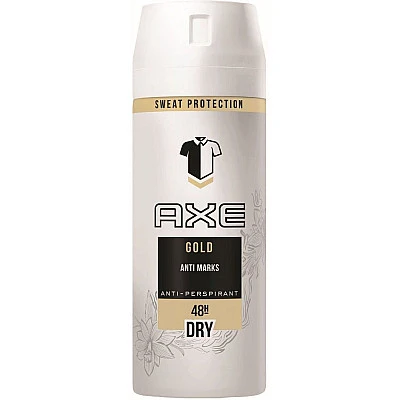 אקס חדש דאודורנט ספריי גוף גבר דרי גולד לבן - מבית AXE