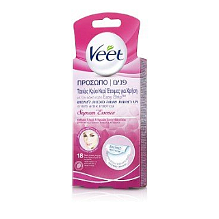 ויט רצועות שעווה לפנים 20 יחידות - מבית Veet