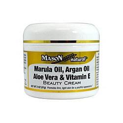 קרם פנים וגוף בתוספת שמן מרולה, ויטמין E, ארגן, אלוורה 57 גרם - מבית Mason Naturals