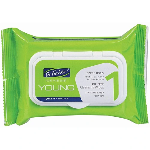 ד"ר פישר מגבוני פנים לניקוי והסרת איפור מהפנים והעיניים  25 יחידות - YOUNG - מבית Dr. Fischer