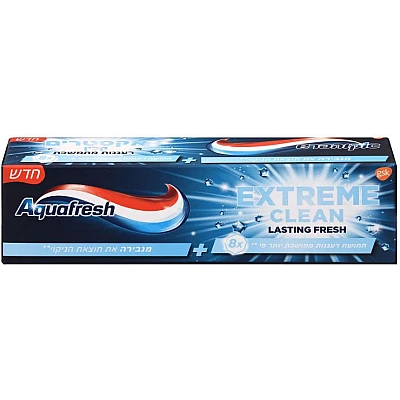 אקווה פרש משחת שיניים אקסטרים קלין לסטינג פרש 75 מ"ל