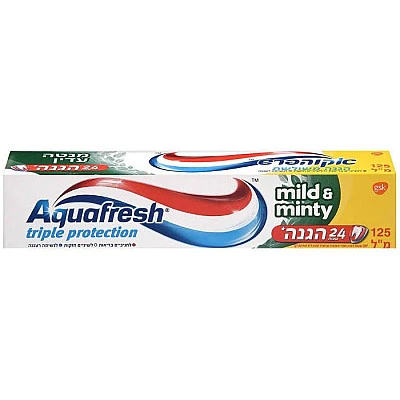 אקווה פרש משחת שיניים מנטה עדין 125 מ"ל