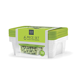 סט 3 קופסאות אחסון, 2.3 ליטר, מסוג PP5 ללא תוספת BPA - מבית PLAS GLAS