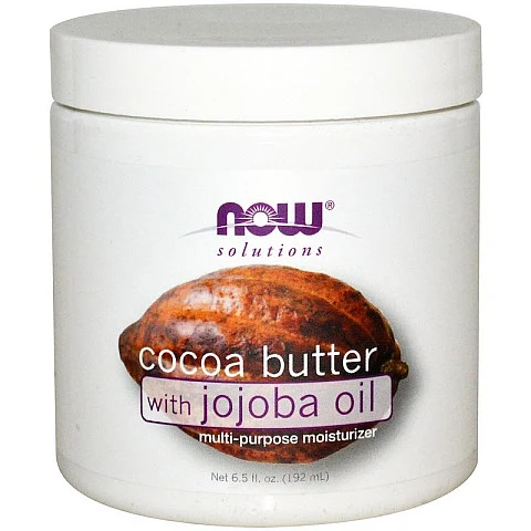 חמאת קקאו טבעי עם שמן חוחובה 192 מ"ל - מבית NOW FOODS