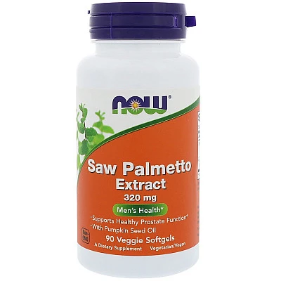 תמצית סו פלמטו Saw Palmetto דקל ננסי 320 מ"ג - 90 כמוסות מבית NOW FOODS