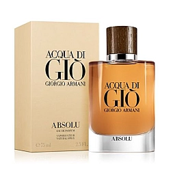 בושם לגבר ג'ורג'ו ארמני אקווה די ג'יו אבסולו Acqua Di Gio ABSOLU א.ד.פ 75 מ"ל - מבית Giorgio Armani