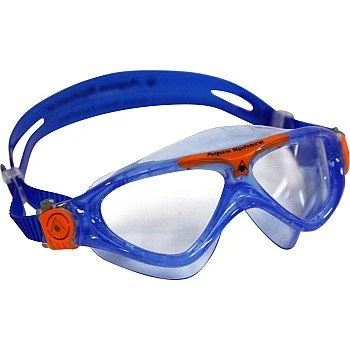 משקפת שחיה Vista JR צבע כחול ופס כתום - מבית Aqua Sphere
