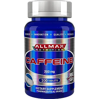 קפאין 200 מ"ג - 100 טבליות מבית ALLMAX