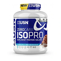 אבקת חלבון מי גבינה מבודד Zero Carb ISO Pro ללא סוכר ופחמימה בטעם שוקולד 2.04  ק"ג - מבית USN