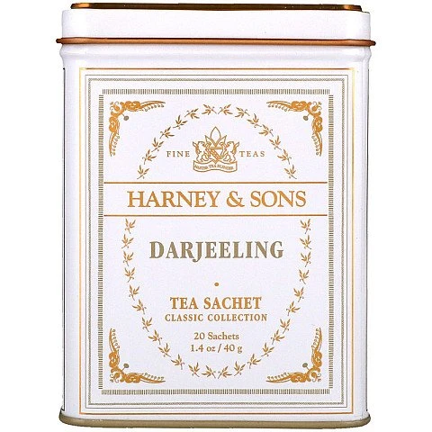 תה הודי דארג'ילינג Darjeeling בפחית 40 גרם 20 שקיות - מבית Harney & Sons תה הודי דארג'ילינג Darjeeling בפחית 40 גרם 20 שקיות - מבית Harney & Sons