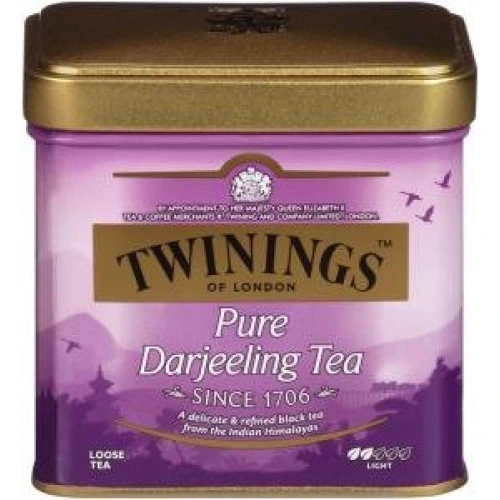 תה הודי טווינינגס דארגילינג Darjeeling בפחית מבית Twinings במשקל 100 גרם