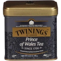 תה טווינינגס הנסיך וויילס Prince of Wales בפחית מבית Twinings במשקל 100 גרם