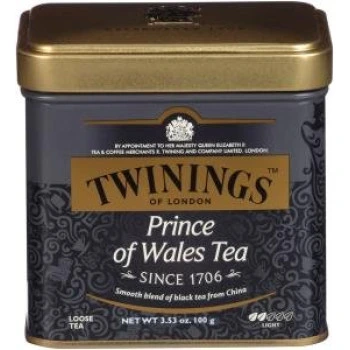 תה טווינינגס הנסיך וויילס Prince of Wales בפחית מבית Twinings במשקל 100 גרם