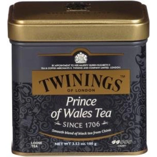 תה טווינינגס הנסיך וויילס Prince of Wales בפחית מבית Twinings במשקל 100 גרם
