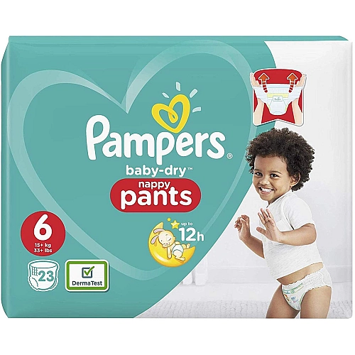 פמפרס בייבי דריי פנטס מכנסונים משקל 15+ ק"ג - שלב 6