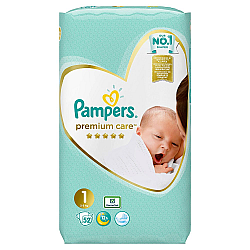 פמפרס פרימיום חיתולים 2-5 ק"ג - שלב 1