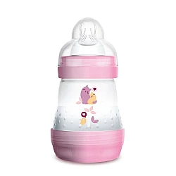 מאמ בקבוק אנטי קוליק לתינוק 0+ צבע ורוד - 160 מ"ל - מבית MAM