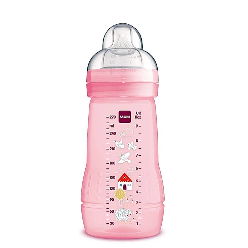 מאמ בקבוק הזנה לתינוק 2+ ורוד - 270 מ"ל - מבית MAM
