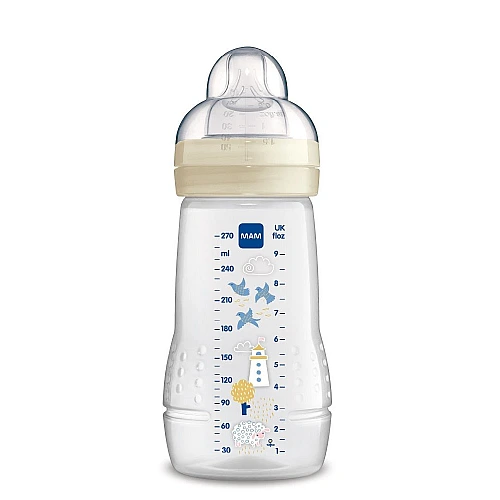 מאמ בקבוק הזנה לתינוק 2+ לבן - 270 מ"ל - מבית MAM