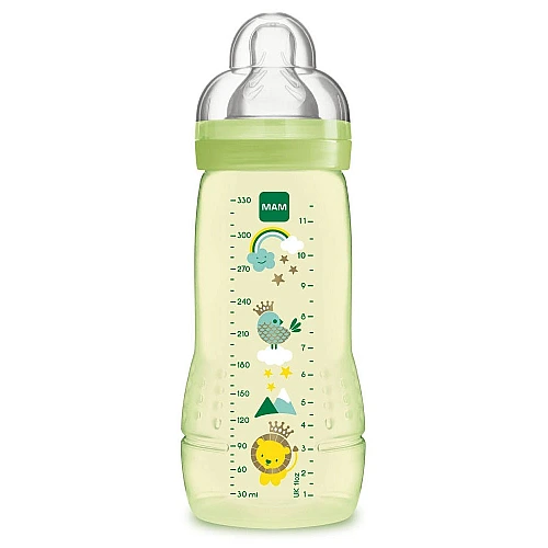 מאמ בקבוק הזנה לתינוק 4+ ירוק - 330 מ"ל - מבית MAM