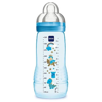 מאמ בקבוק הזנה לתינוק 4+ תכלת - 330 מ"ל - מבית MAM