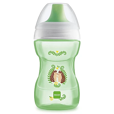 מאמ כוס נגד נזילות תכלת 8+ ירוק - 270 מ"ל - מבית MAM