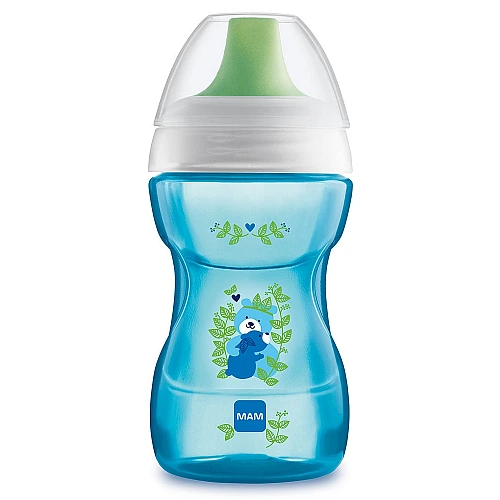 מאמ כוס נגד נזילות תכלת 8+ כחול - 270 מ"ל - מבית MAM