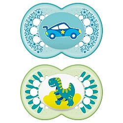 מאמ אורגינל מוצץ לטקס 6+ תכלת - 2 יחידות - מבית MAM