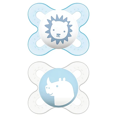 מאמ מוצץ סיליקון 0-2 חודשים ירוק - 2 יחידות - מבית MAM