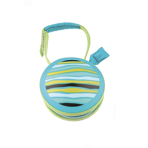 מאמ נרתיק איחסון ל-2 מוצצים תכלת פסים יחידה אחת - מבית MAM