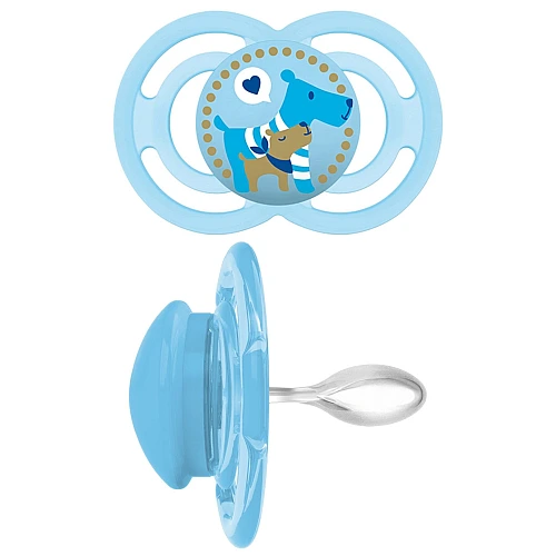 מאמ פרפקט זמן לאהבה מוצץ סיליקון 6+ חודשים תכלת - 1 יחידה - מבית MAM