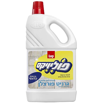 סנו פוליויקס נוזל לניקוי רצפות גרניט פורצלן - 2 ליטר