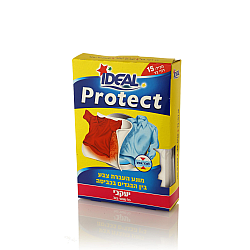 אידאל פרוטקט - לבטחון מלא בכביסה צבעונית - אריזה 15 דפי כביסה - מבית יעקבי